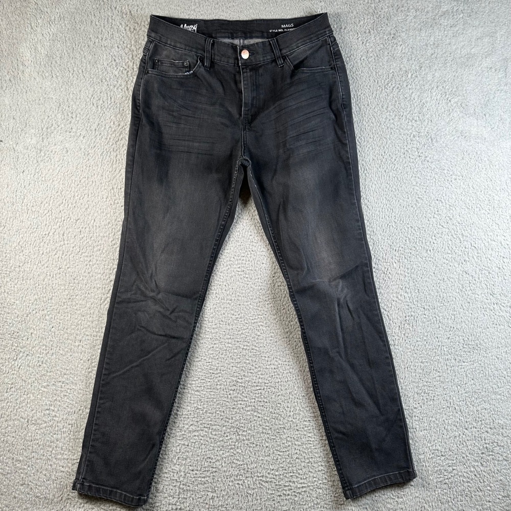 Mugsy Jeans Mags Mens 32x32 Faded Black Slim Fit Stretch Denim FLX4NKG Comfort